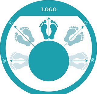 脚印方向地贴图片