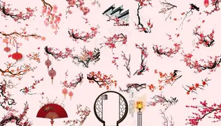 古风中式梅花图片