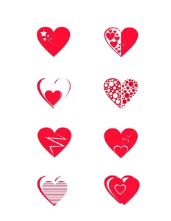 情人节爱心手绘心形图片 情人节爱心手绘心形图片