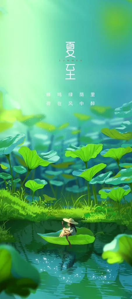 夏至海报图片(1063x2244)psd模版下载