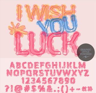 矢量字母数字EPS分层图片