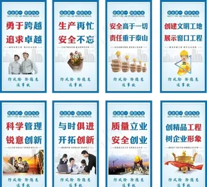 工地企业文化挂画图片