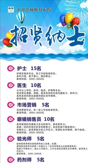 眼科医院招聘图片