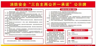 消防公示牌图片
