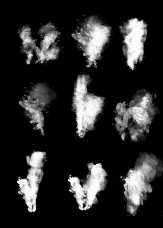 白色的烟 烟雾 水蒸气素材图片