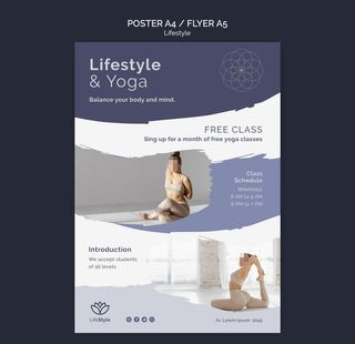 瑜伽海报图片