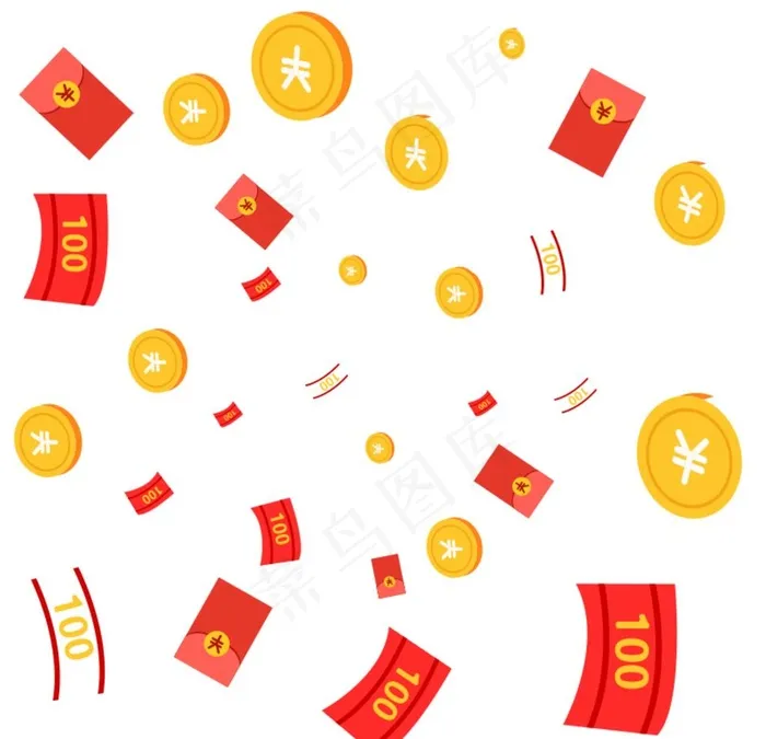 金币红菜鸟图库片cdr矢量模版下载