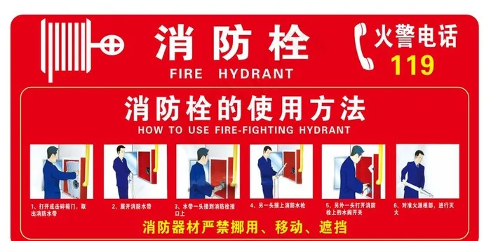 消防栓图片cdr矢量模版下载