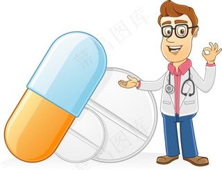 卡通医生图片