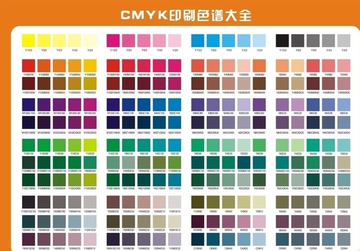 CMYK色谱图片cdr矢量模版下载