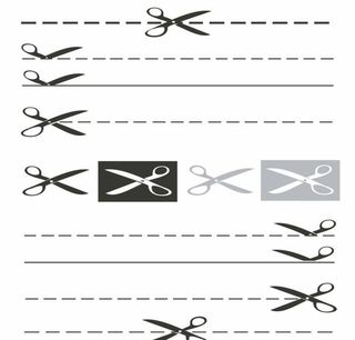 矢量剪刀分割线图片