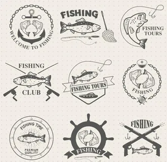 钓鱼俱乐部标志图片