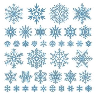 雪花冬季雪花晶体图片