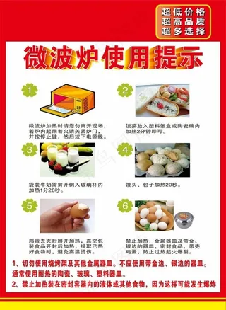 微波炉使用图片