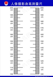 人像摄影身高测量尺图片