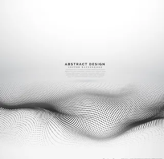 简约黑白圆点矢量素材图片