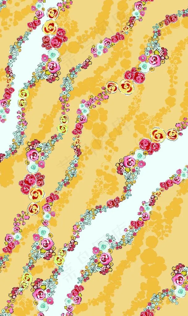 手绘花 叶子 小碎花 小花图片