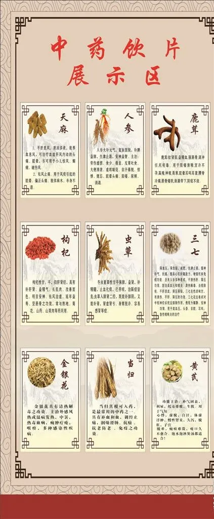 中药饮片图片(210X297)cdr矢量模版下载