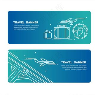 飞机线条图图片