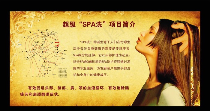 美容SPA洗知识宣传图片cdr矢量模版下载