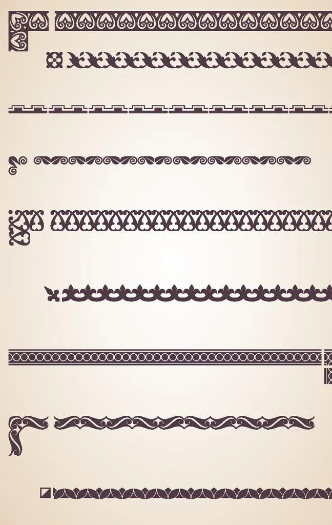 花边图片ai矢量模版下载