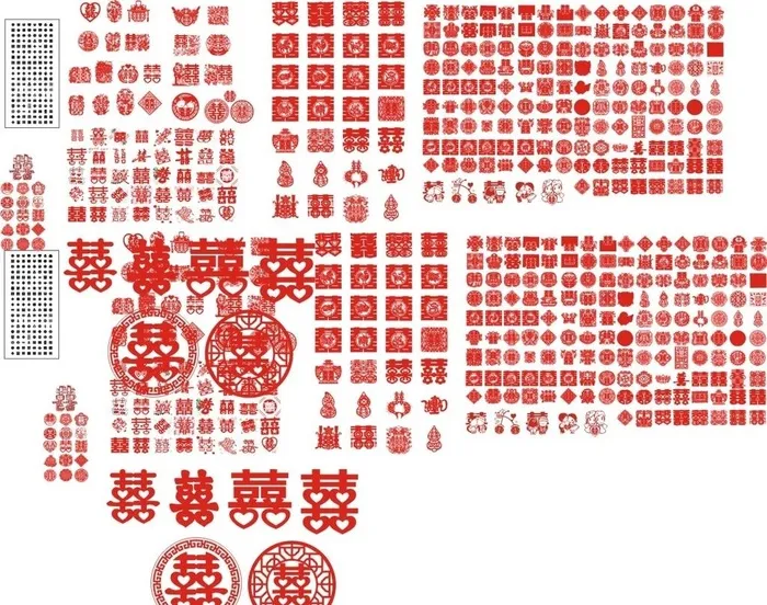 喜 囍图片cdr矢量模版下载