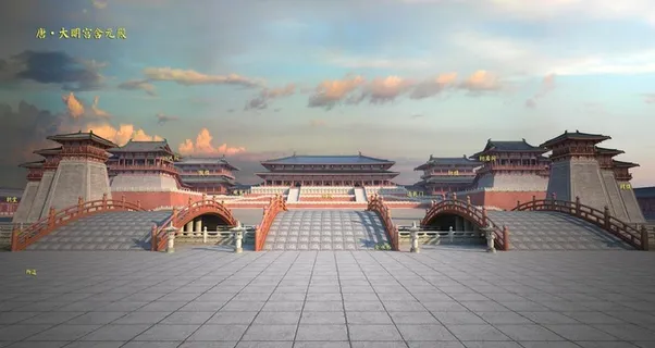 唐代建筑含元殿图片