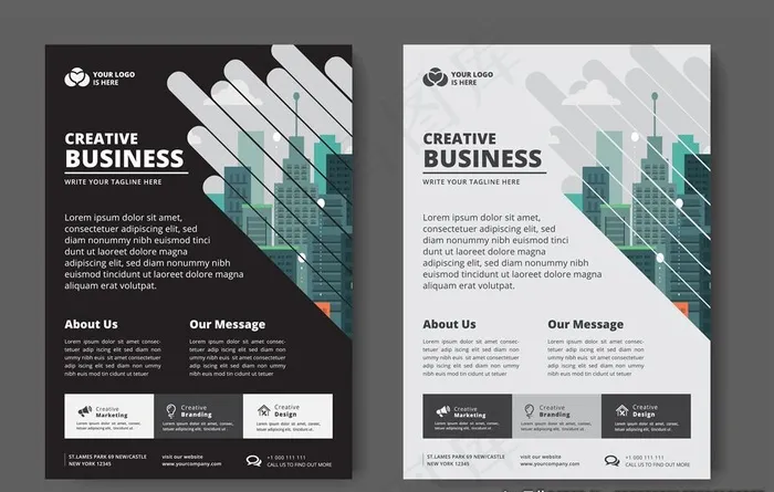 时尚DM宣传单图片eps,ai矢量模版下载