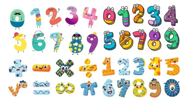 卡通数字图片