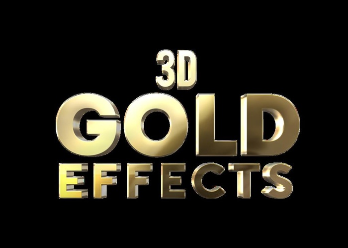 黄金特效字体样机  图片