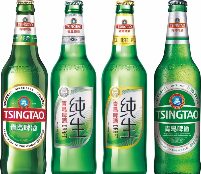 青岛啤酒酒瓶图片cdr矢量模版下载
