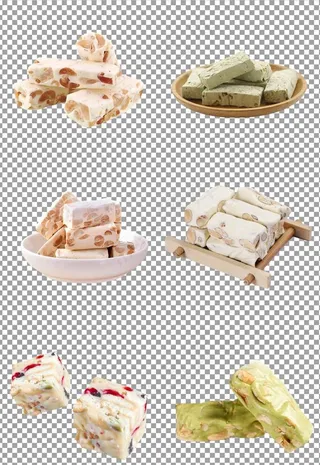 烘焙雪花酥牛轧糖图片