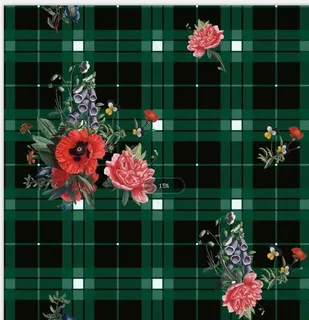 匹布面料设计 印花设计 格子图片