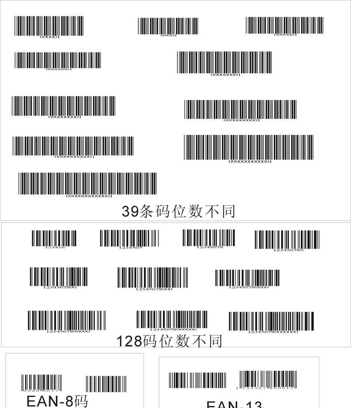 条码位图片cdr矢量模版下载