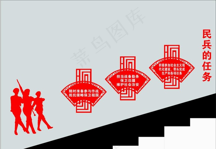 民兵图片cdr矢量模版下载