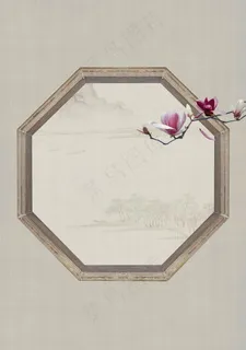 复古窗户背景元素图片