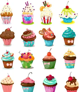 美味纸杯蛋糕图片