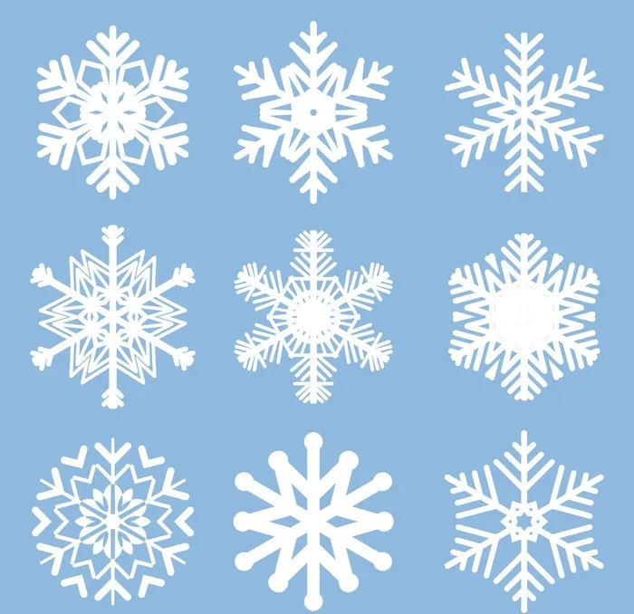 雪花图片ai矢量模版下载