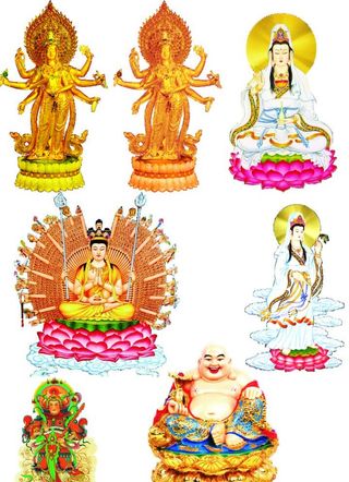 多种观音菩萨弥勒等图片