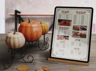 菜单桌牌样机图片