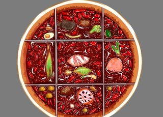 九宫格火锅图片