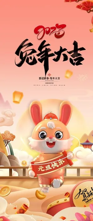2023兔年图片