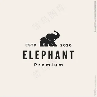 大象矢量标志图片