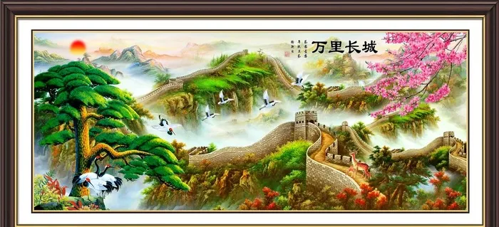 大展鸿图,志在千里,大展宏图,松鹤(9062x4408)psd模版下载