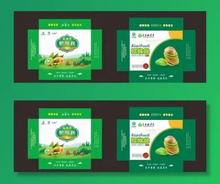 猕猴桃绿色包装盒礼盒图片