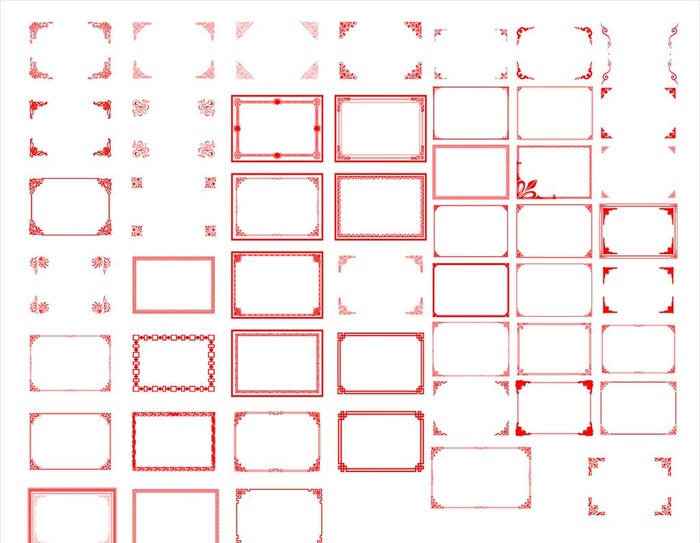 边框外框图片cdr矢量模版下载