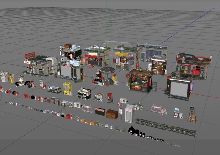 3D C4D 模型 建筑 赛博图片