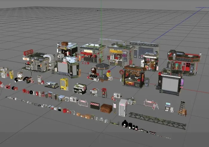 3D C4D 模型 建筑 赛博图片