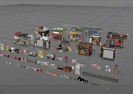 3D C4D 模型 建筑 赛博图片