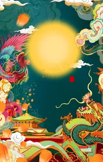 国潮风背景图片 国潮风背景图片